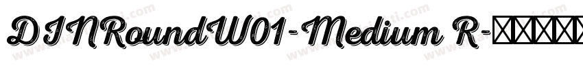 DINRoundW01-Medium R字体转换